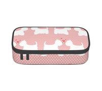 CMJSGG Modello di cani Westie, Astuccio per matite, Astuccio per matite Astuccio per penne a matita di grande capacità Borsa per cosmetici