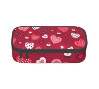 CMJSGG Modello di cuore d'amore di San Valentino, Astuccio per matite, Astuccio per matite Astuccio per penne a matita di grande capacità Borsa per cosmetici