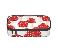 CMJSGG Modello di funghi rossi dell'agarico di mosca, Astuccio per matite, Astuccio per matite Astuccio per penne a matita di grande capacità Borsa per cosmetici