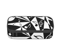 CMJSGG Modello elegante di note musicali, Astuccio per matite, Astuccio per matite Astuccio per penne a matita di grande capacità Borsa per cosmetici