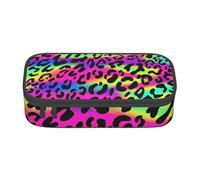 CMJSGG Modello geometrico luminoso al neon astratto, Astuccio per matite, Astuccio per matite Astuccio per penne a matita di grande capacità Borsa per cosmetici