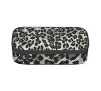 CMJSGG Modello Leopardo Grigio E Nero, Astuccio per matite, Astuccio per matite Astuccio per penne a matita di grande capacità Borsa per cosmetici