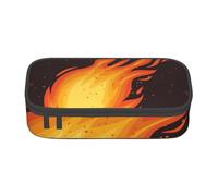 CMJSGG Modello rosso della fiamma della palla di fuoco che cade, Astuccio per matite, Astuccio per matite Astuccio per penne a matita di grande capacità Borsa per cosmetici