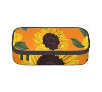 CMJSGG Modello senza cuciture del girasole, Astuccio per matite, Astuccio per matite Astuccio per penne a matita di grande capacità Borsa per cosmetici