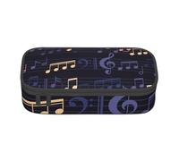 CMJSGG Modello senza cuciture di musica, Astuccio per matite, Astuccio per matite Astuccio per penne a matita di grande capacità Borsa per cosmetici