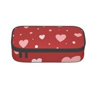 CMJSGG Motivo a cuore di San Valentino, Astuccio per matite, Astuccio per matite Astuccio per penne a matita di grande capacità Borsa per cosmetici