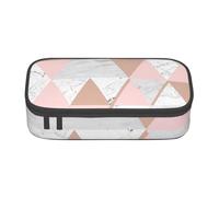 CMJSGG Motivo in marmo triangolare in oro rosa, Astuccio per matite, Astuccio per matite Astuccio per penne a matita di grande capacità Borsa per cosmetici