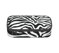 CMJSGG Motivo zebrato bianco nero, Astuccio per matite, Astuccio per matite Astuccio per penne a matita di grande capacità Borsa per cosmetici