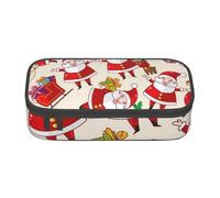 CMJSGG Natale Babbo Natale Natale, Astuccio per matite, Astuccio per matite Astuccio per penne a matita di grande capacità Borsa per cosmetici