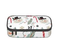 CMJSGG Natale con pupazzo di neve, Astuccio per matite, Astuccio per matite Astuccio per penne a matita di grande capacità Borsa per cosmetici
