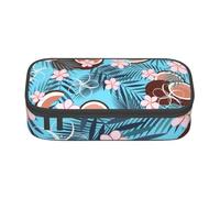 CMJSGG Noce Di Cocco Tropicale Sul Blu, Astuccio per matite, Astuccio per matite Astuccio per penne a matita di grande capacità Borsa per cosmetici