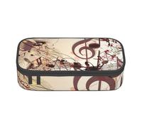 CMJSGG Note musicali, Astuccio per matite, Astuccio per matite Astuccio per penne a matita di grande capacità Borsa per cosmetici