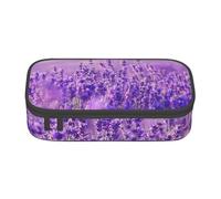 CMJSGG Paesaggio viola del fiore della lavanda, Astuccio per matite, Astuccio per matite Astuccio per penne a matita di grande capacità Borsa per cosmetici