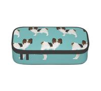CMJSGG Papillon Cani Simpatico cane Toy Spaniel, Astuccio per matite, Astuccio per matite Astuccio per penne a matita di grande capacità Borsa per cosmetici