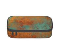 CMJSGG Patina di rame ricca alla moda metallizzata, Astuccio per matite, Astuccio per matite Astuccio per penne a matita di grande capacità Borsa per cosmetici