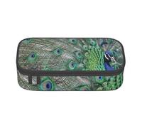 CMJSGG Pavone che mostra le piume con le ali aperte, Astuccio per matite, Astuccio per matite Astuccio per penne a matita di grande capacità Borsa per cosmetici