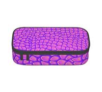 CMJSGG Pelle di alligatore di coccodrillo rosa, Astuccio per matite, Astuccio per matite Astuccio per penne a matita di grande capacità Borsa per cosmetici