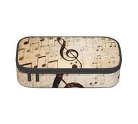 CMJSGG Pianoforte con note musicali, Astuccio per matite, Astuccio per matite Astuccio per penne a matita di grande capacità Borsa per cosmetici