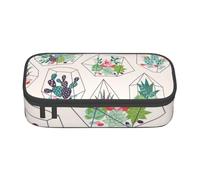 CMJSGG Pianta tropicale di cactus succulenti, Astuccio per matite, Astuccio per matite Astuccio per penne a matita di grande capacità Borsa per cosmetici