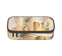 CMJSGG Pianta tropicale in oro, Astuccio per matite, Astuccio per matite Astuccio per penne a matita di grande capacità Borsa per cosmetici