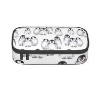 CMJSGG Piccolo pinguino sveglio in inverno, Astuccio per matite, Astuccio per matite Astuccio per penne a matita di grande capacità Borsa per cosmetici