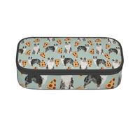 CMJSGG Pizza pastore australiano, Astuccio per matite, Astuccio per matite Astuccio per penne a matita di grande capacità Borsa per cosmetici