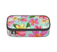 CMJSGG Plumeria floreale dei fiori tropicali dell'acquerello, Astuccio per matite, Astuccio per matite Astuccio per penne a matita di grande capacità Borsa per cosmetici