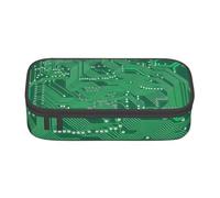 CMJSGG Primo Piano Del Circuito Stampato Del Computer Verde, Astuccio per matite, Astuccio per matite Astuccio per penne a matita di grande capacità Borsa per cosmetici