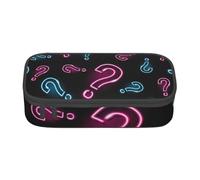 CMJSGG Punto interrogativo al neon senza soluzione di continuità, Astuccio per matite, Astuccio per matite Astuccio per penne a matita di grande capacità Borsa per cosmetici