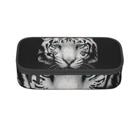 CMJSGG Pupilla Blu Tigre Bianca, Astuccio per matite, Astuccio per matite Astuccio per penne a matita di grande capacità Borsa per cosmetici
