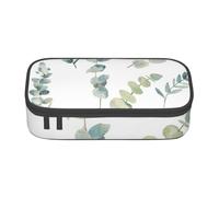 CMJSGG Ramoscello verde naturale bianco stampato, Astuccio per matite, Astuccio per matite Astuccio per penne a matita di grande capacità Borsa per cosmetici