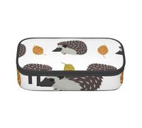 CMJSGG Riccio delle foglie di autunno, Astuccio per matite, Astuccio per matite Astuccio per penne a matita di grande capacità Borsa per cosmetici