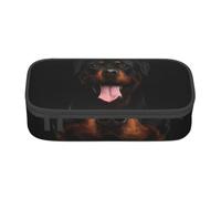 CMJSGG Ritratto di stampa del cane Rottweiler, Astuccio per matite, Astuccio per matite Astuccio per penne a matita di grande capacità Borsa per cosmetici