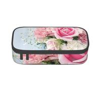 CMJSGG Rose Fiori rosa, Astuccio per matite, Astuccio per matite Astuccio per penne a matita di grande capacità Borsa per cosmetici