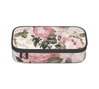CMJSGG Rose rosa seppia vintage shabby chic, Astuccio per matite, Astuccio per matite Astuccio per penne a matita di grande capacità Borsa per cosmetici