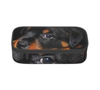 CMJSGG Rottweiler Cucciolo Animali domestici Piccoli cani Rottweiler, Astuccio per matite, Astuccio per matite Astuccio per penne a matita di grande capacità Borsa per cosmetici