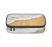 CMJSGG Sabbia Con Conchiglie Di Mare, Astuccio per matite, Astuccio per matite Astuccio per penne a matita di grande capacità Borsa per cosmetici