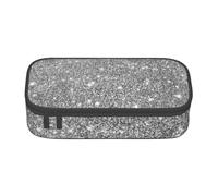 CMJSGG Scintillii glitter argento, Astuccio per matite, Astuccio per matite Astuccio per penne a matita di grande capacità Borsa per cosmetici