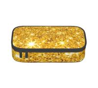 CMJSGG Scintillio d'oro, Astuccio per matite, Astuccio per matite Astuccio per penne a matita di grande capacità Borsa per cosmetici