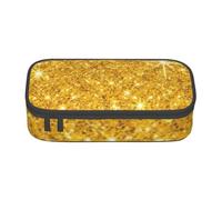 CMJSGG Scintillio d'oro, Astuccio per matite, Astuccio per matite Astuccio per penne a matita di grande capacità Borsa per cosmetici