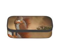 CMJSGG Sciurus scoiattolo rosso animale carino, Astuccio per matite, Astuccio per matite Astuccio per penne a matita di grande capacità Borsa per cosmetici
