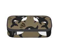 CMJSGG Sea Life balena divertente grande pesce animale dell'oceano, Astuccio per matite, Astuccio per matite Astuccio per penne a matita di grande capacità Borsa per cosmetici