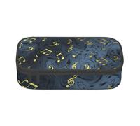CMJSGG Segno musicale di musica in metallo, Astuccio per matite, Astuccio per matite Astuccio per penne a matita di grande capacità Borsa per cosmetici