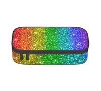 CMJSGG Sembra un arcobaleno con paillettes, Astuccio per matite, Astuccio per matite Astuccio per penne a matita di grande capacità Borsa per cosmetici