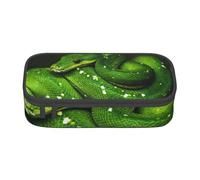 CMJSGG Serpente verde rettile, Astuccio per matite, Astuccio per matite Astuccio per penne a matita di grande capacità Borsa per cosmetici