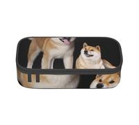 CMJSGG Shiba Inu Akita Inu, Astuccio per matite, Astuccio per matite Astuccio per penne a matita di grande capacità Borsa per cosmetici