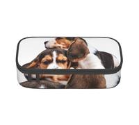 CMJSGG Simpatici animali domestici Cuccioli di Beagle Cani, Astuccio per matite, Astuccio per matite Astuccio per penne a matita di grande capacità Borsa per cosmetici