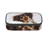 CMJSGG Simpatico animale cane Chihuahua, Astuccio per matite, Astuccio per matite Astuccio per penne a matita di grande capacità Borsa per cosmetici