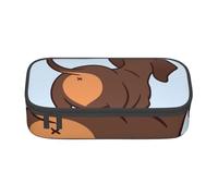 CMJSGG Simpatico cane bassotto, Astuccio per matite, Astuccio per matite Astuccio per penne a matita di grande capacità Borsa per cosmetici