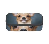 CMJSGG Simpatico cane chihuahua divertente, Astuccio per matite, Astuccio per matite Astuccio per penne a matita di grande capacità Borsa per cosmetici